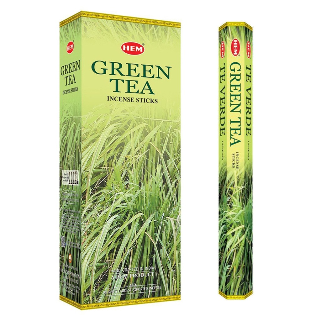 HEM | Incense Hex GREEN TEA - 1 pack /20sticks or 1 bx /6packs