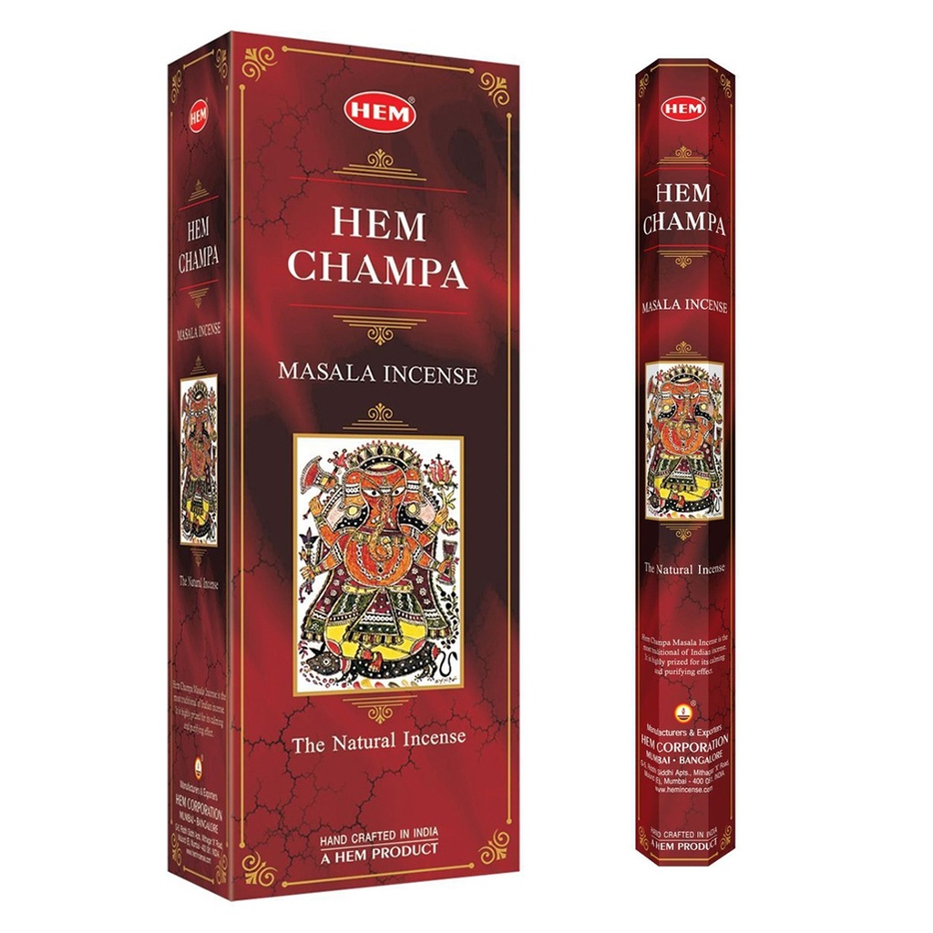 HEM | 六角形HEM CHAMPA香，6包裝，每包15根