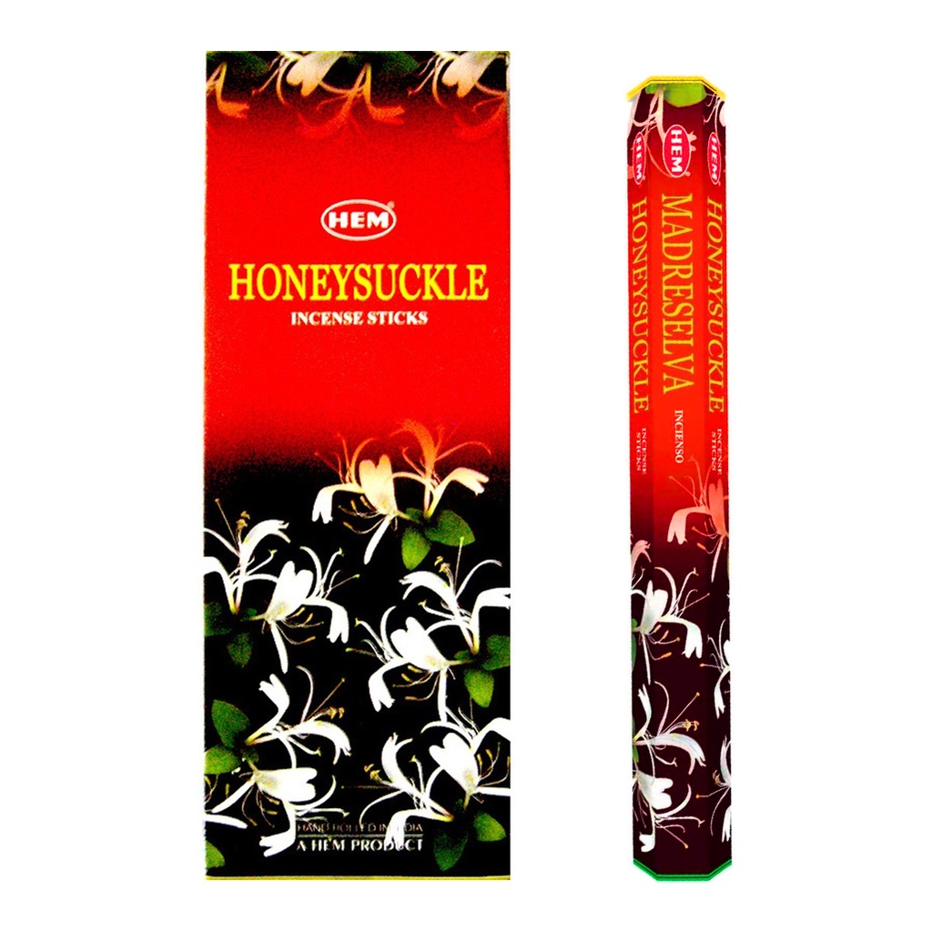 HEM | Incense Hex HONEYSUCKLE - 1 pack /20sticks or 1 bx /6packs