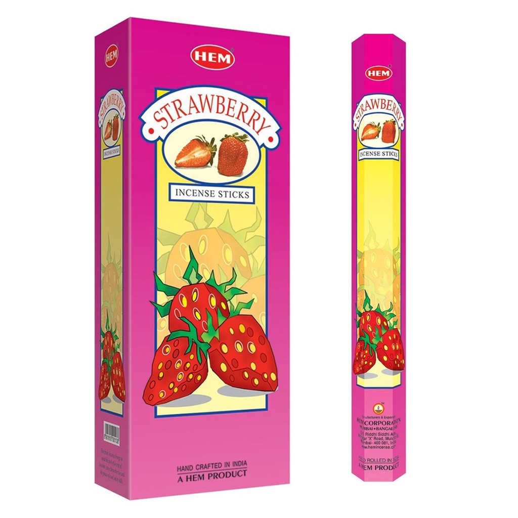 HEM | Incense Hex STRAWBERRY - 1 pack /20sticks or 1 bx /6packs