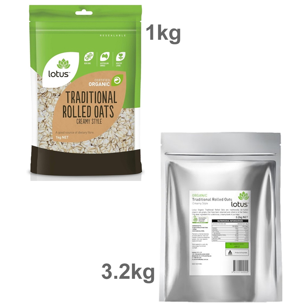 LOTUS | Oats Rolled Traditional Creamy Style Organic