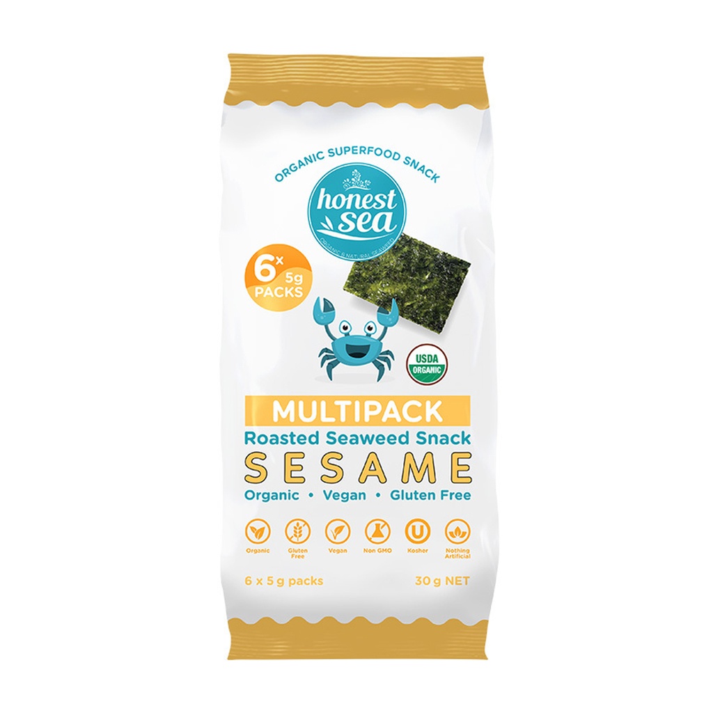 HONEST SEA | Seaweed - Sesame Multipack 6x5g