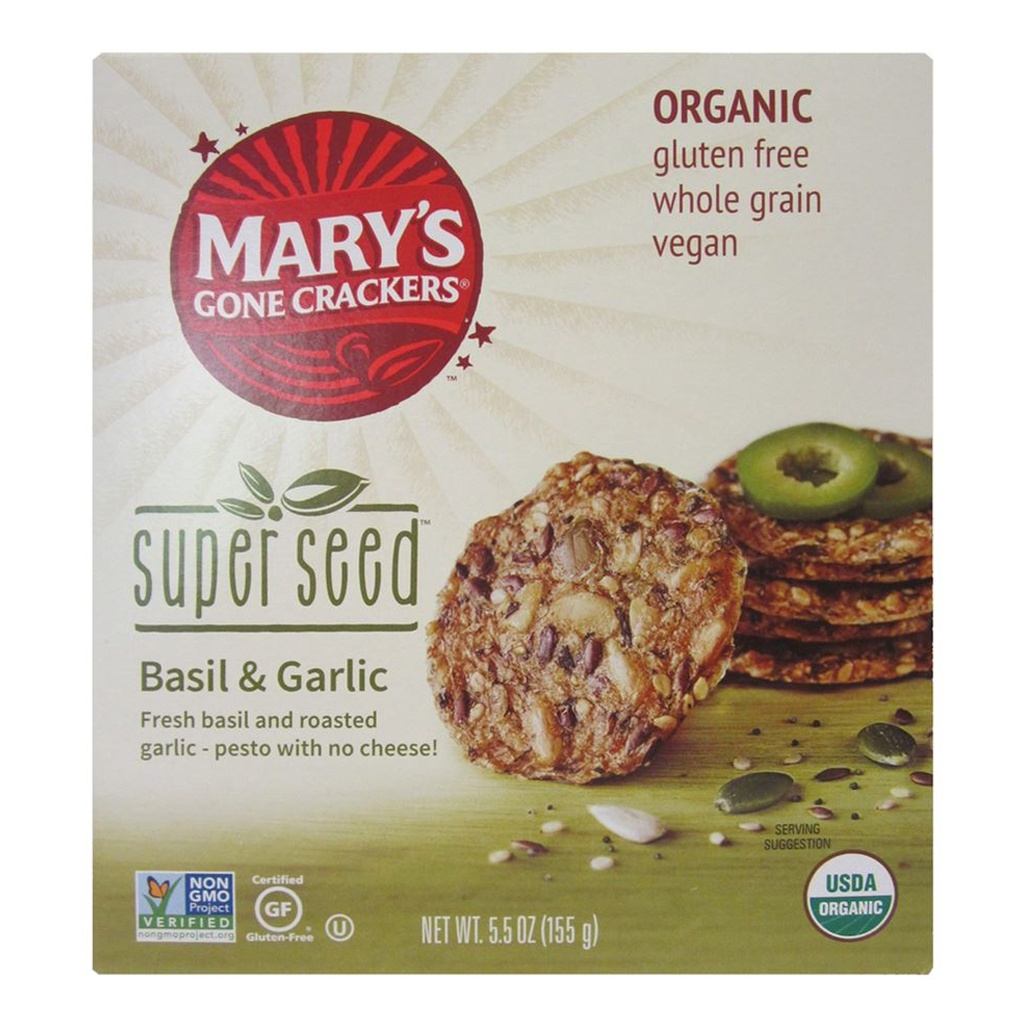 MARY'S GONE CRACKERS | Super Seed (Basil & Garlic) 155g