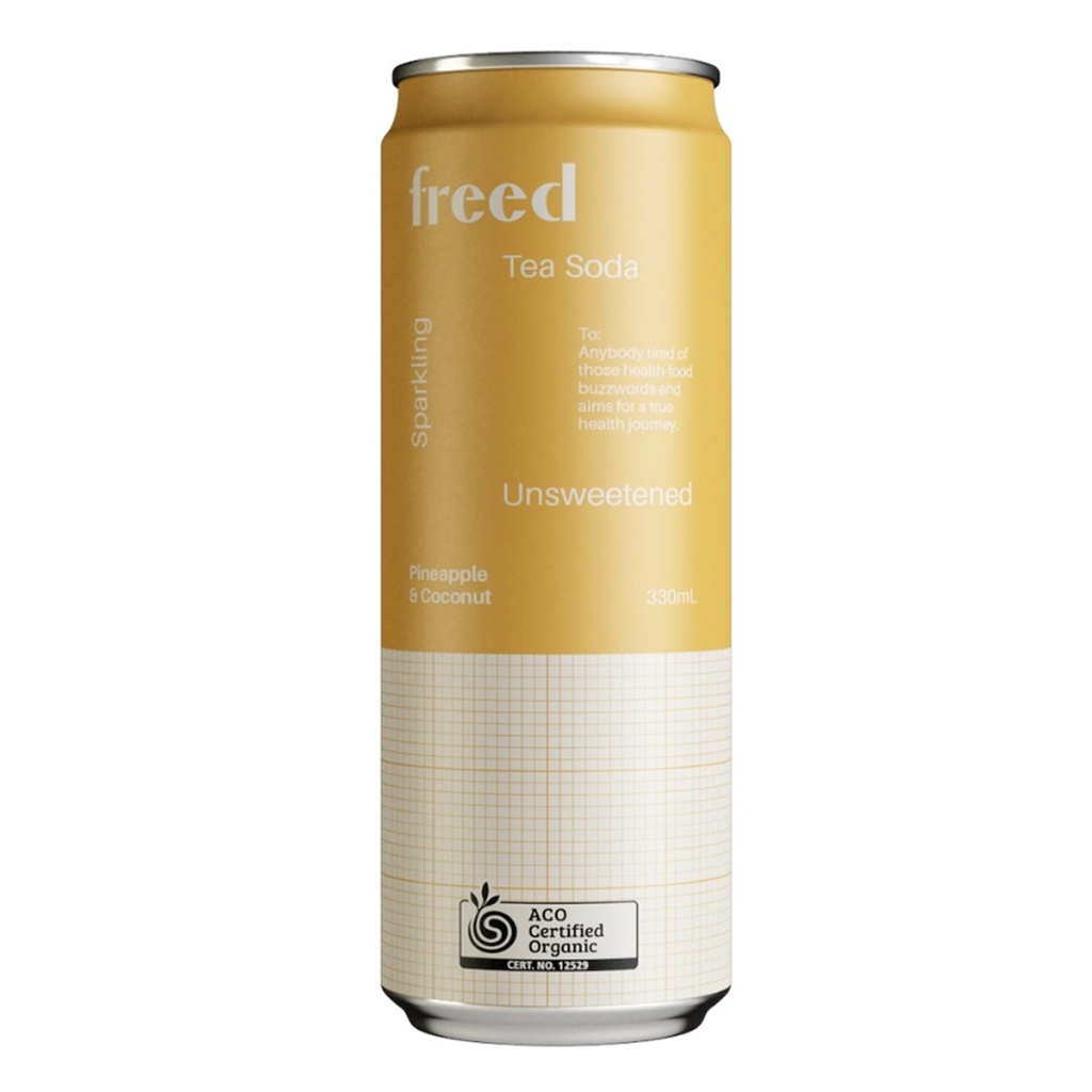 FREED BEVERAGES | 有机凤梨椰子气泡茶饮，330ml
