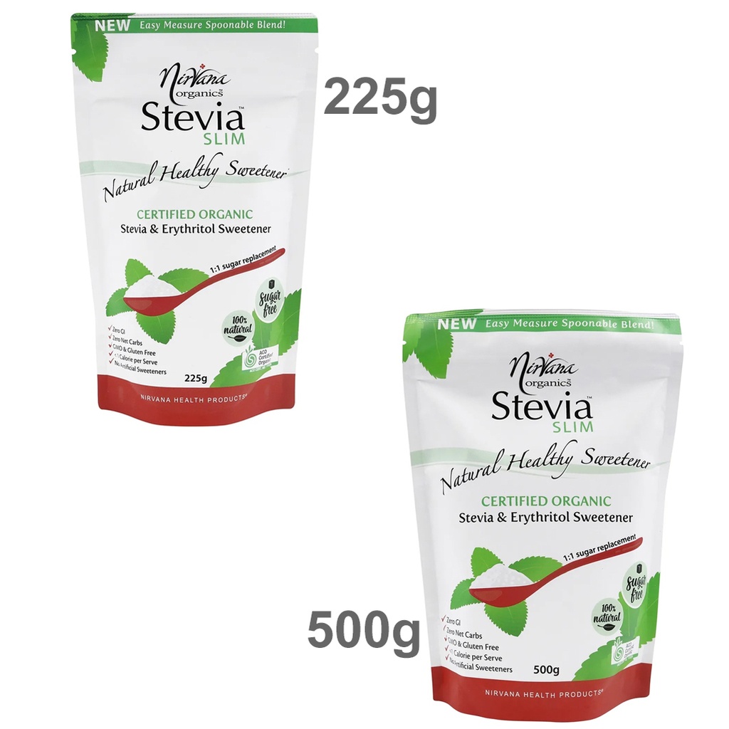 NIRVANA ORGANICS | 甜菊糖和赤蘚糖醇甜味劑 Stevia Slim 可舀取型