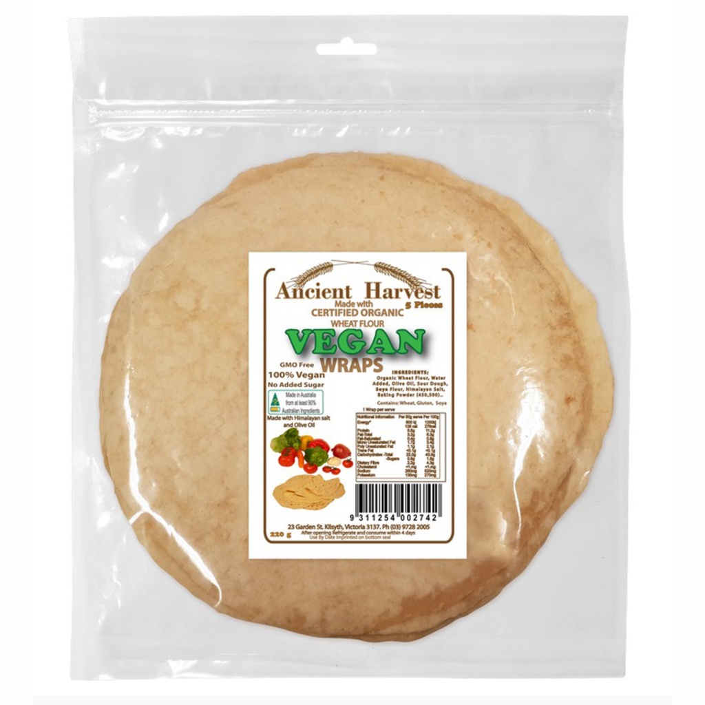 ANCIENT HARVEST | Vegan Wraps 220g 【Certified Organic】