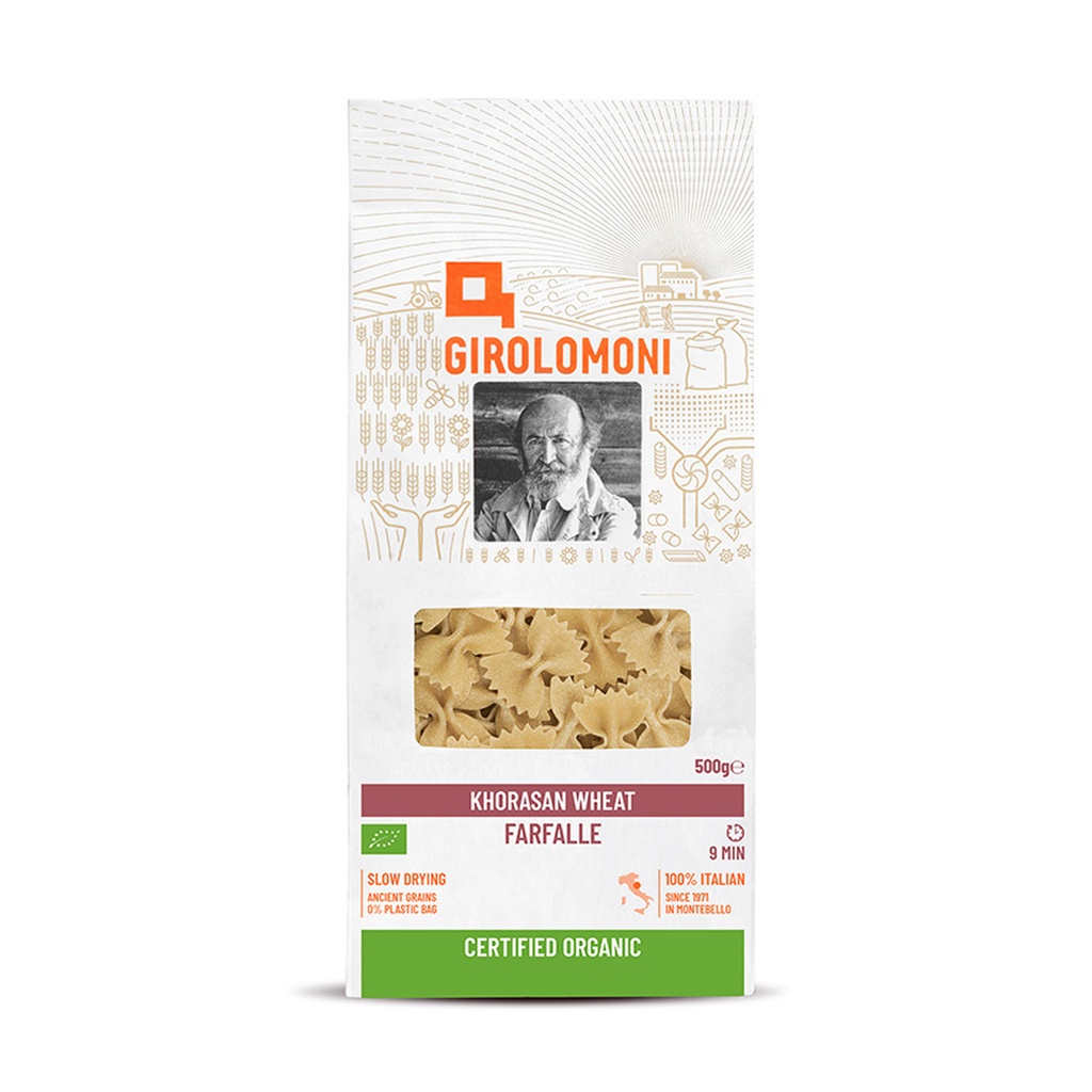 GIROLOMONI | Organic Khorasan Wheat Farfalle 500g