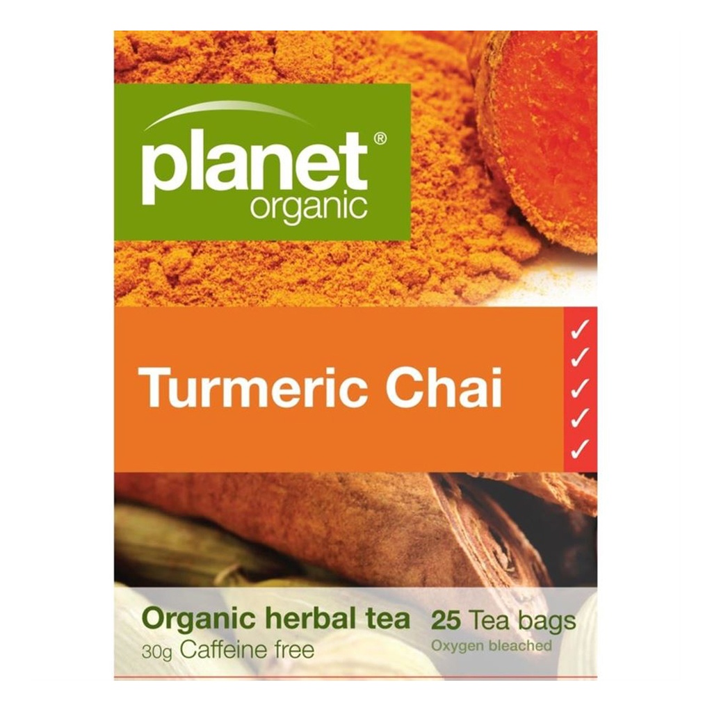 PLANET ORGANIC | Turmeric Chai 25 Tea Bags