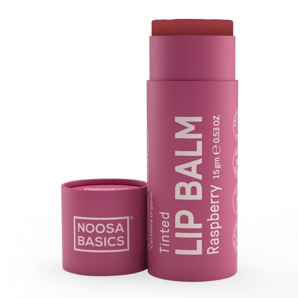 NOOSA BASICS | Organic Lip Balm Raspberry 15g