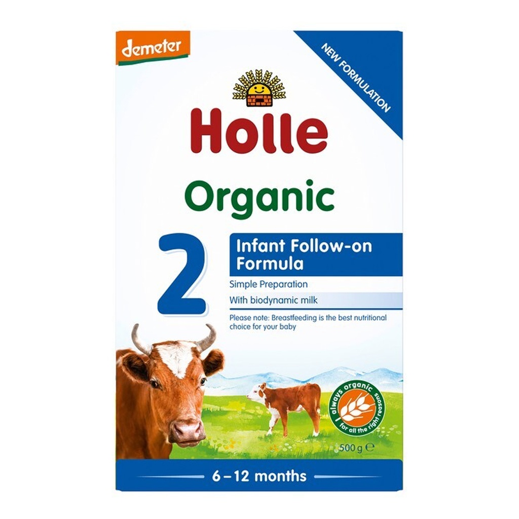 HOLLE | Organic Cow Milk Infant Follow-On Formula 2 with DHA 500g