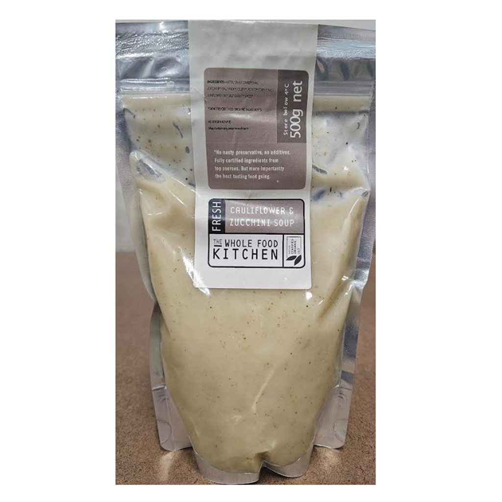 THE WHOLEFOOD KITCHEN | Certified Organic Cauliflower & Zucchini Soup 500g