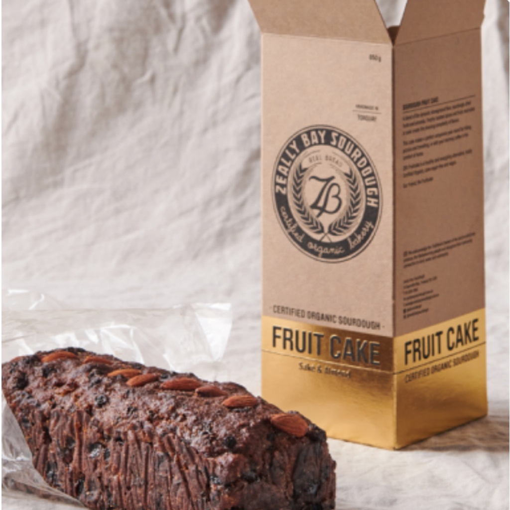 ZEALLY BAY | Fruit Cake Sake & Almond 650gm Certified Organic