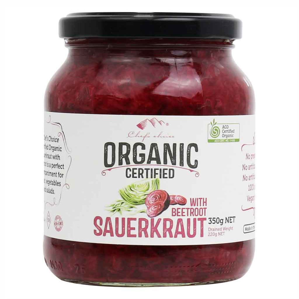 CHEF'S CHOICE | Organic Sauerkraut with Beetroot, 350g