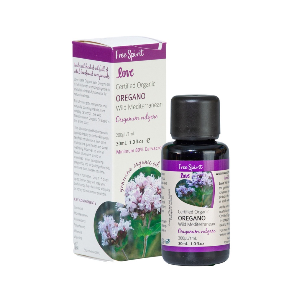 BYRON BAY (FREE SPIRIT) | Love Oils Organic Oregano (Wild Mediterranean) Oil 30ml