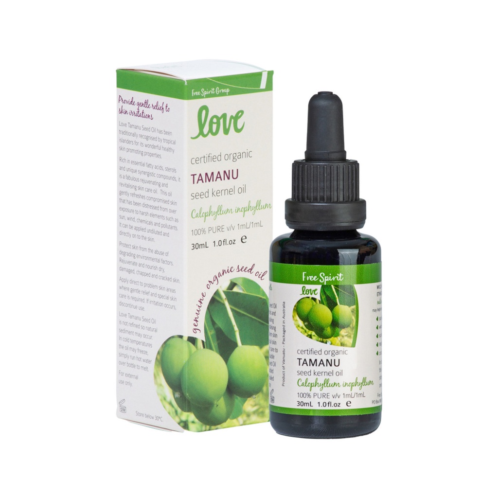 BYRON BAY (FREE SPIRIT) | Love Oils Organic Tamanu Seed Kernel Oil 30ml