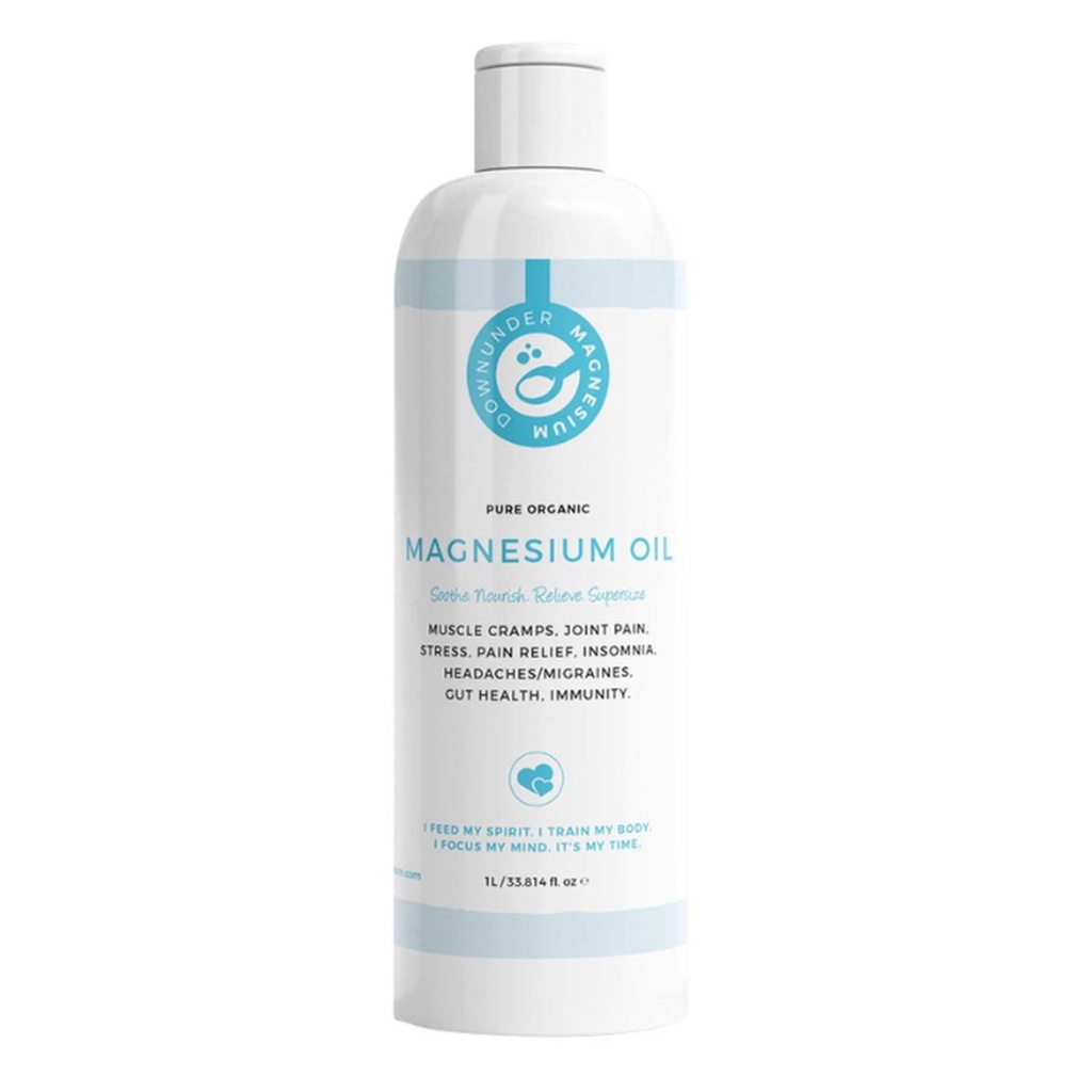 DOWNUNDER MAGNESIUM | Pure Organic Magnesium Oil, 1L
