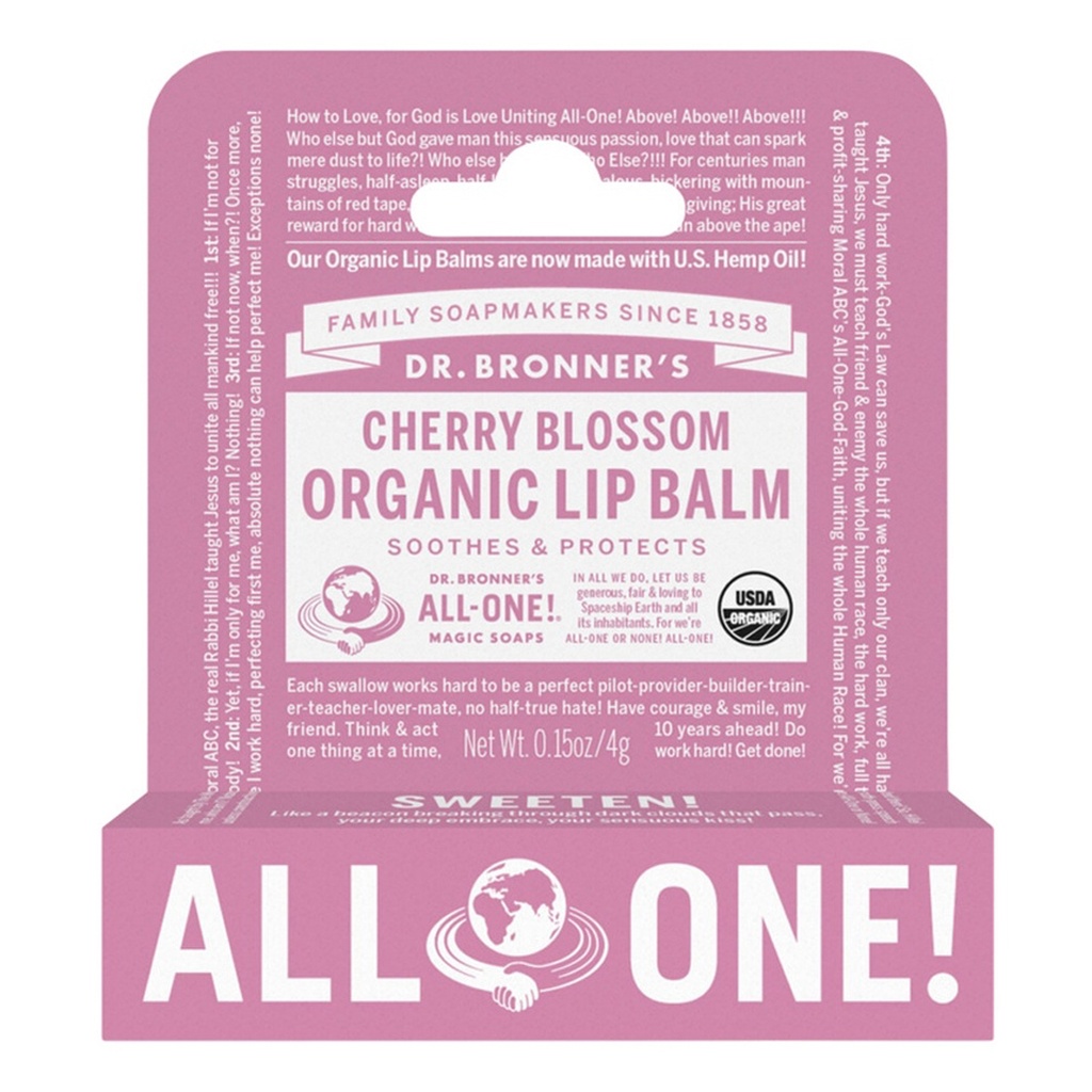 DR. BRONNER'S | Organic Lip Balm Cherry Blossom, 4g