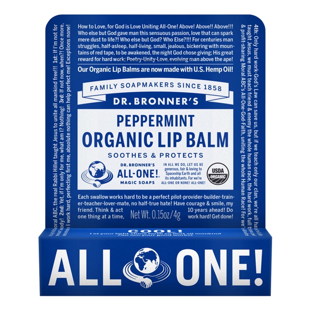 Dr. Bronner's 有机润唇膏 薄荷