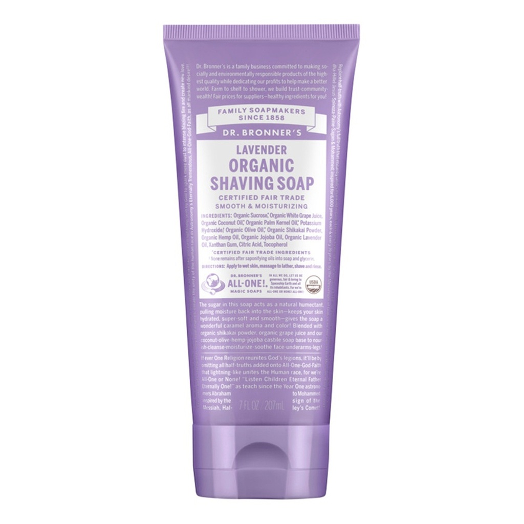 DR. BRONNER'S | Organic Shaving Soap Lavender, 207ml