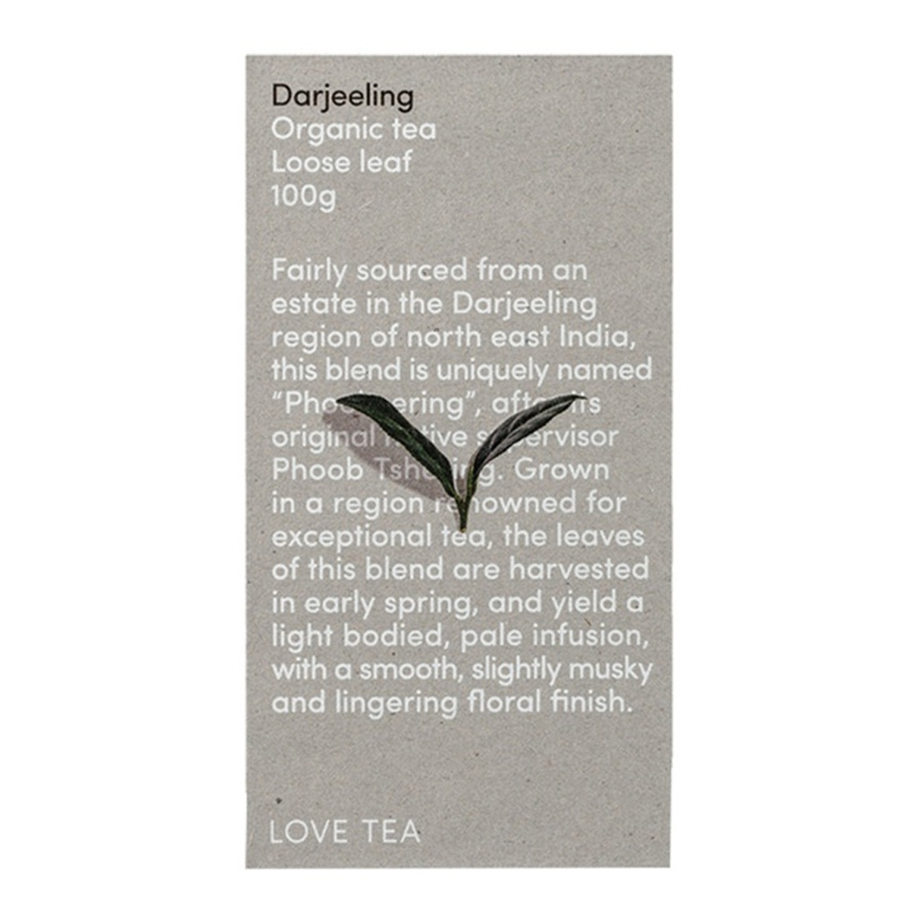 LOVE TEA | 有機大吉嶺茶 散裝茶葉 100g