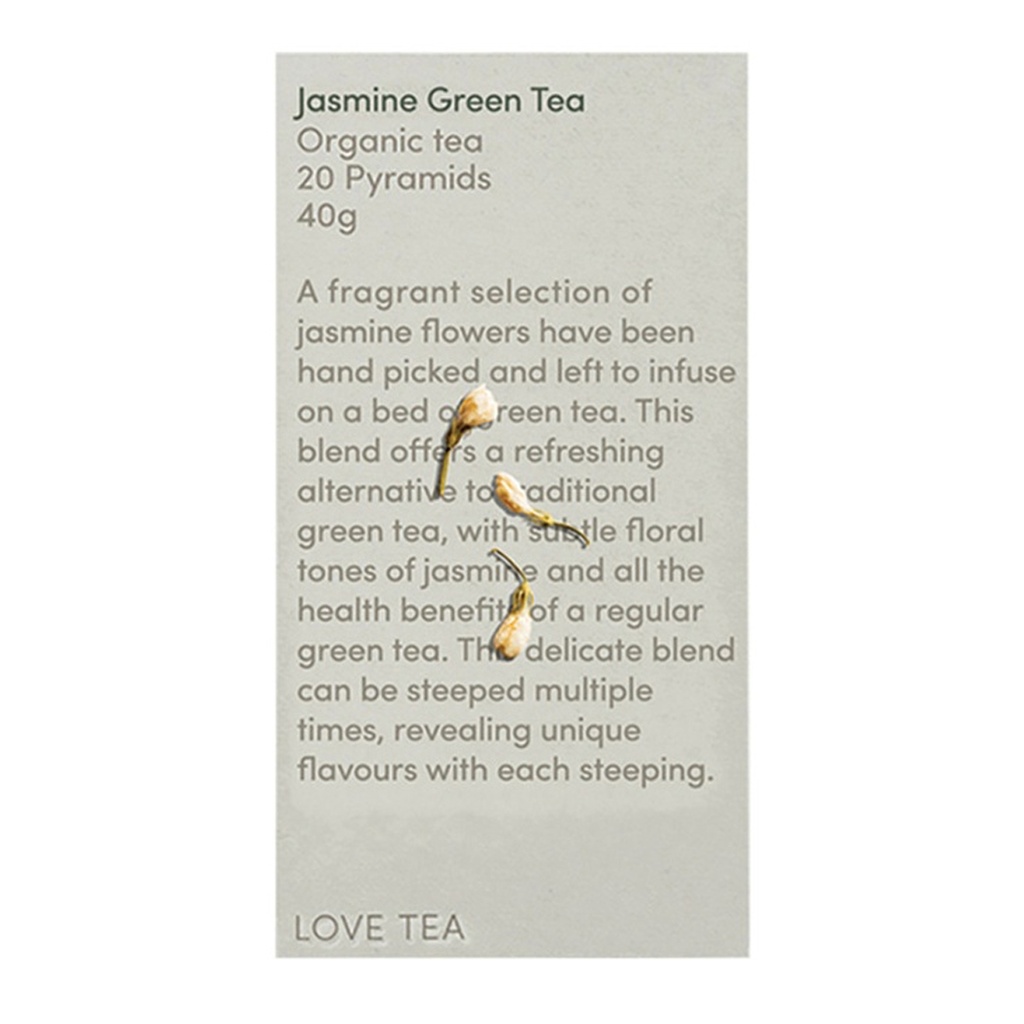 LOVE TEA | 有机茉莉花绿茶 x 20个茶包