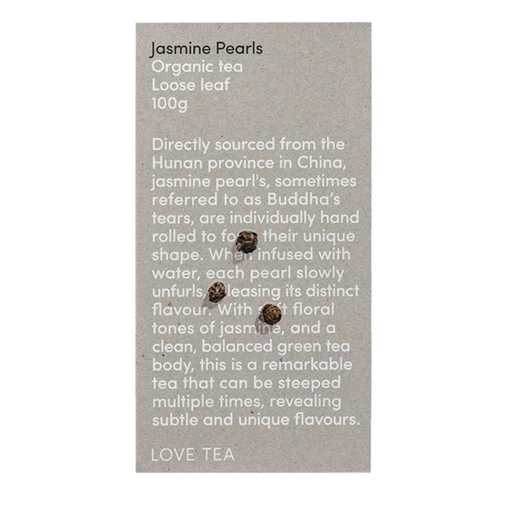 LOVE TEA | 有机茉莉花珠茶 散装茶叶 100g