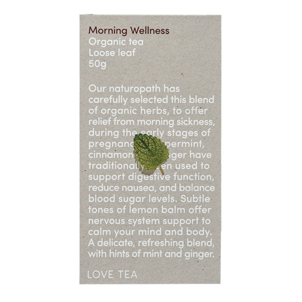 LOVE TEA | Organic Morning Wellness Tea Loose Leaf 50g