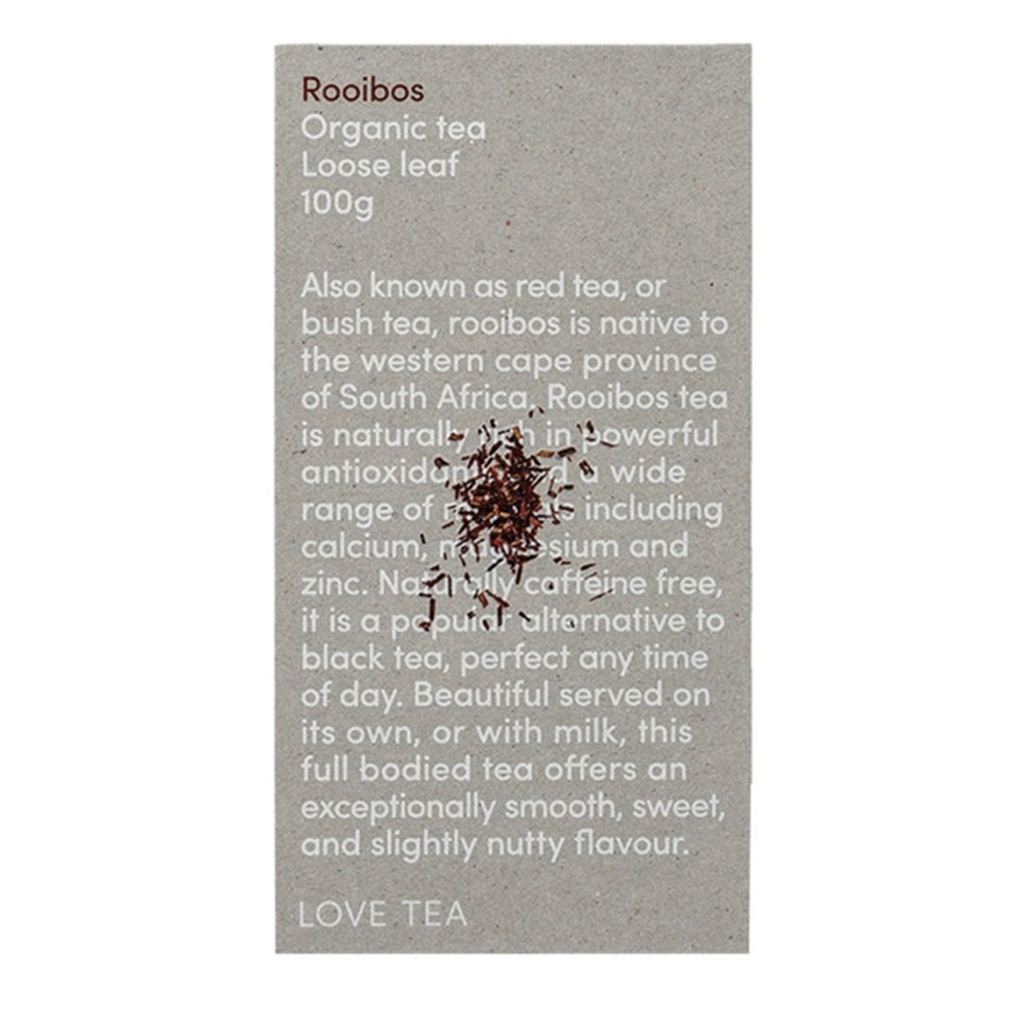 LOVE TEA | Organic Rooibos Tea Loose Leaf 100g