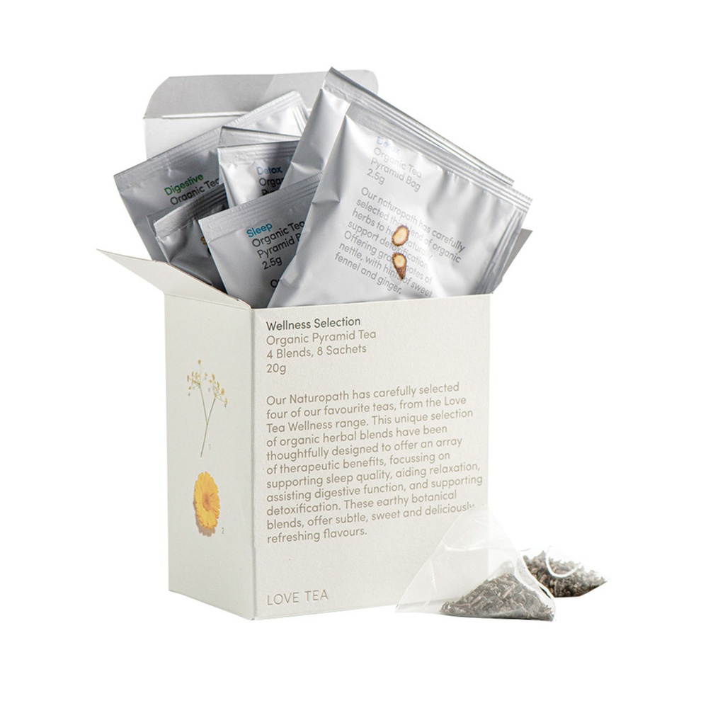 LOVE TEA | 有機健康茶選擇 x 8 個金字塔茶包