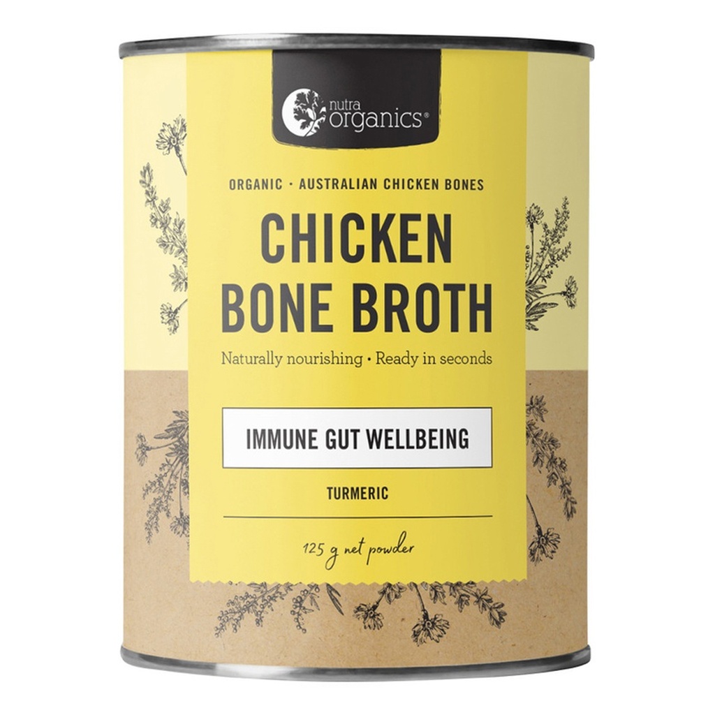 NUTRA ORGANICS | Organic Bone Broth Chicken Turmeric 125g