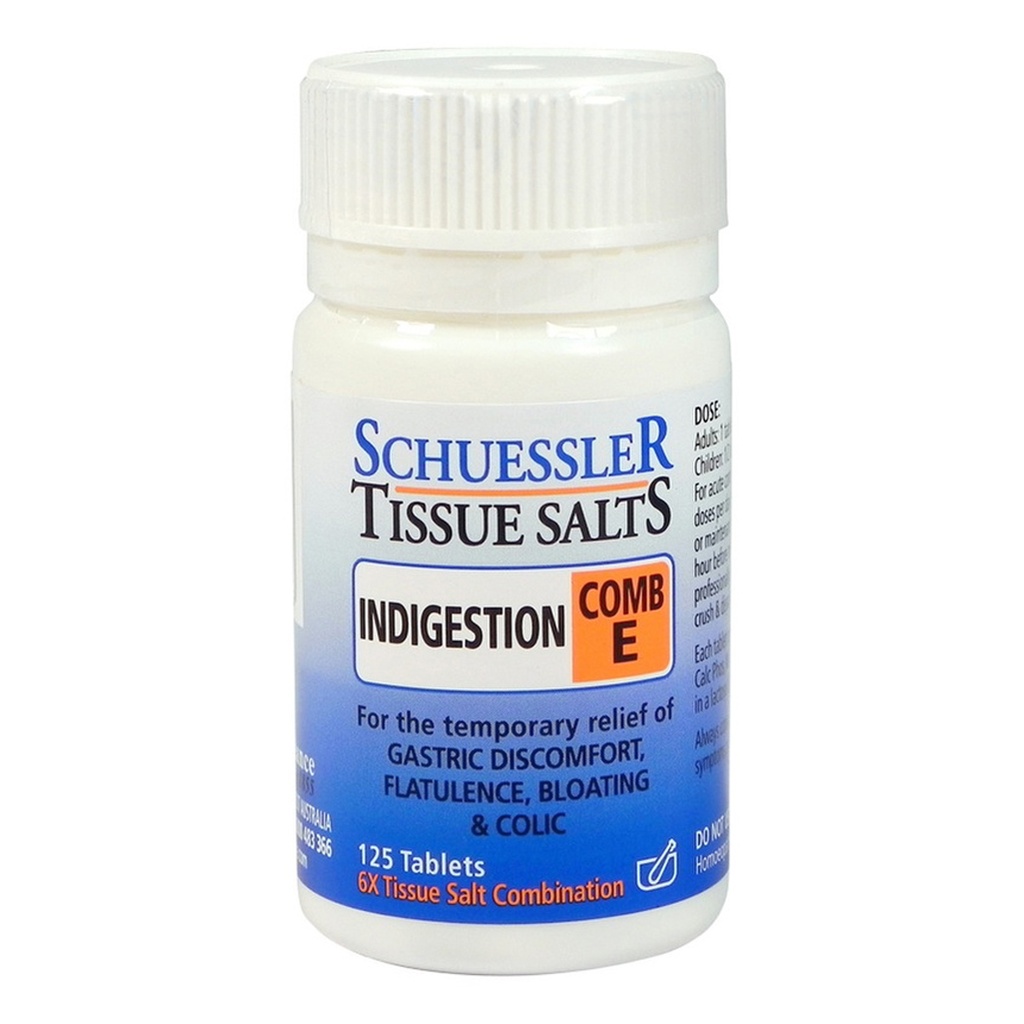 MARTIN & PLEASANCE | Schuessler Tissue Salts Comb E (Indigestion) 125t
