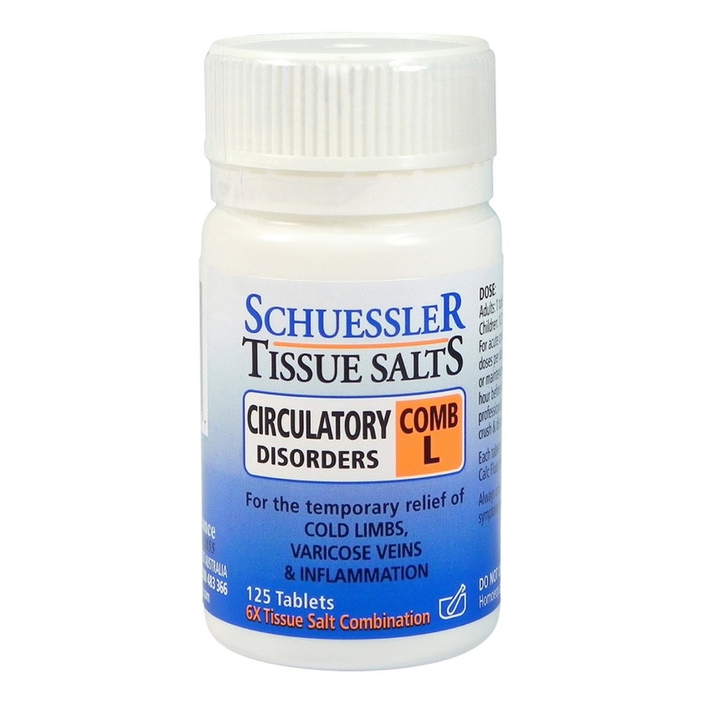 MARTIN & PLEASANCE | Schuessler Tissue Salts Comb L (Circulatory Disorders) 125t