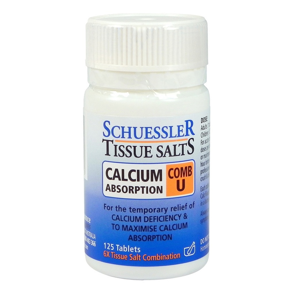 MARTIN & PLEASANCE | Schuessler Tissue Salts Comb U (Calcium Absorption) 125t