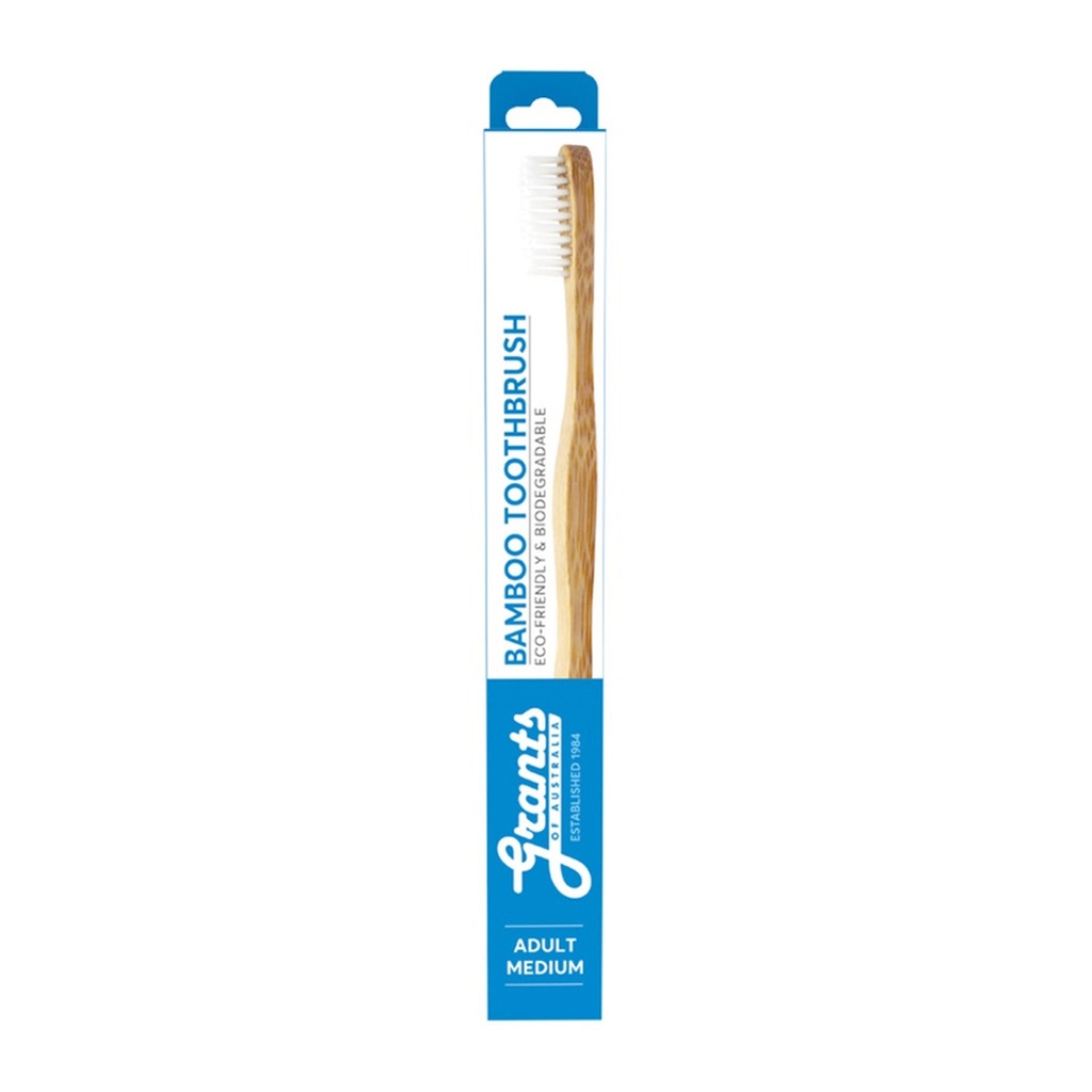 GRANTS OF AUSTRALIA | Biodegradable Bamboo Toothbrush Adult Medium