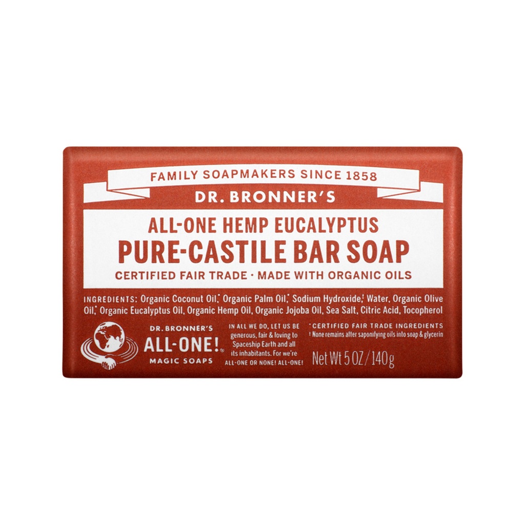 DR. BRONNER'S | Pure-Castile Bar Soap (Hemp All-One) Eucalyptus 140g