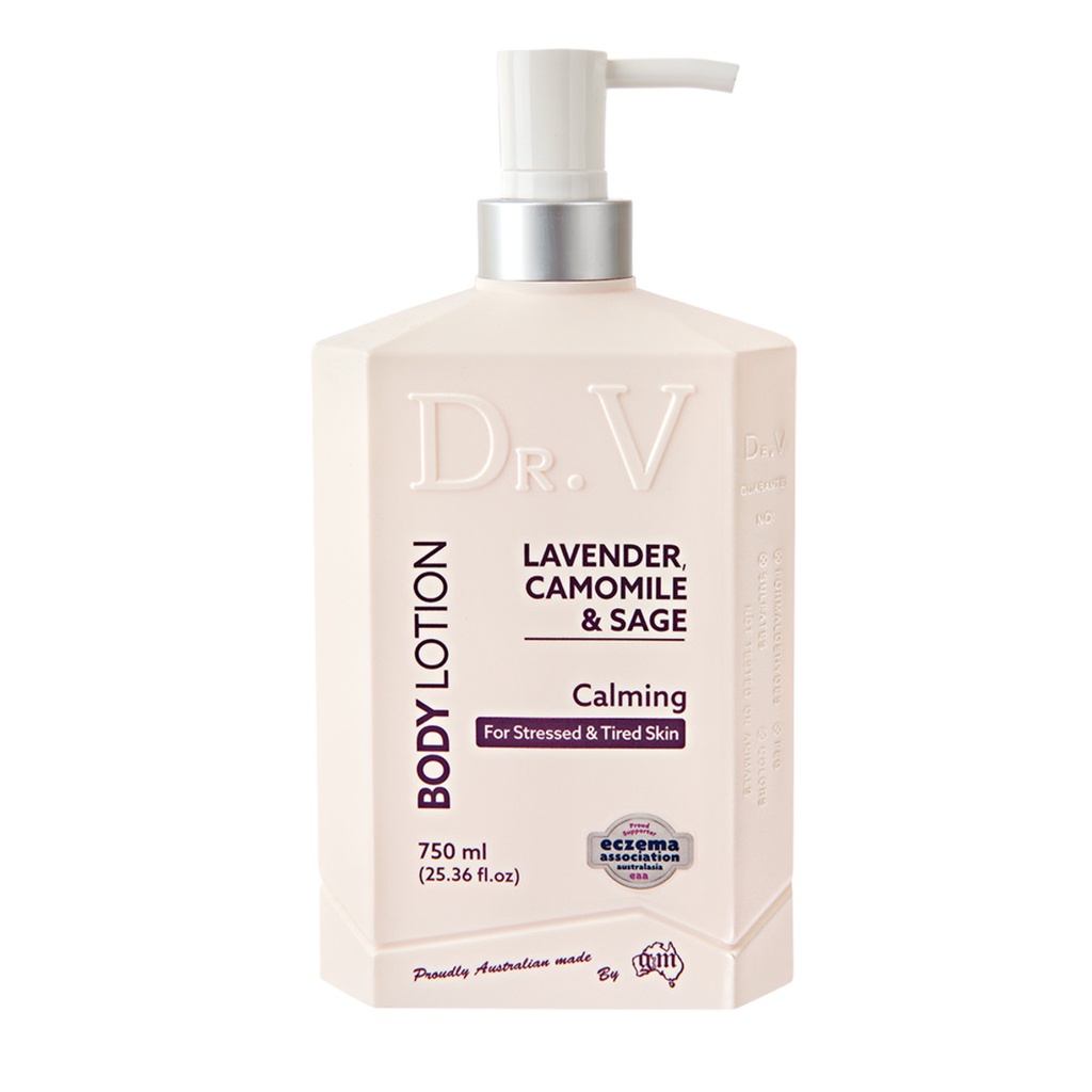 Dr. V | Body Lotion Lavender, Camomile & Sage (Calming for Stressed & Tired Skin) 750ml