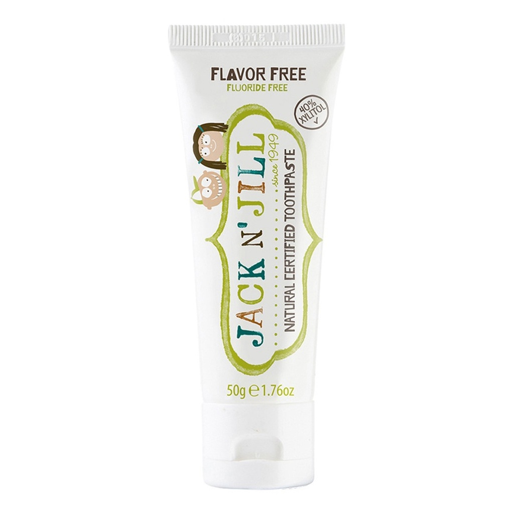 JACK N' JILL | Natural Toothpaste (Fluoride Free) Flavour Free 50g