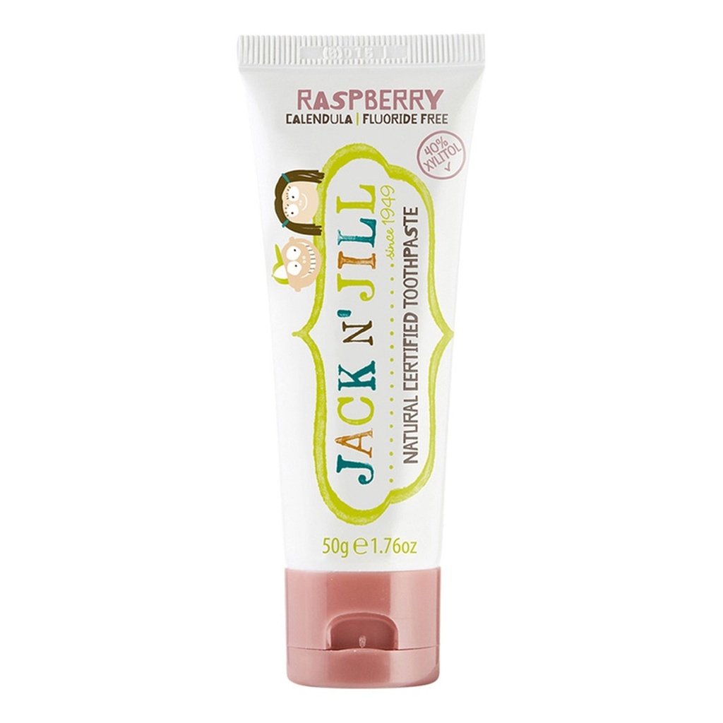 JACK N' JILL | Natural Toothpaste with Calendula (Fluoride Free) Raspberry 50g
