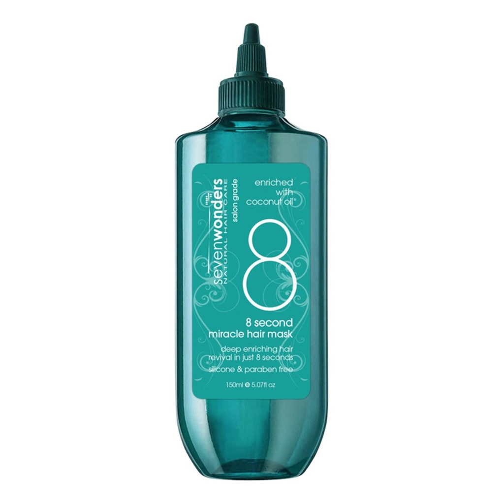 SEVEN WONDERS | Natural Hair Care 8 Second Miracle Hair Mask Enriched with Coconut Oil 150ml
