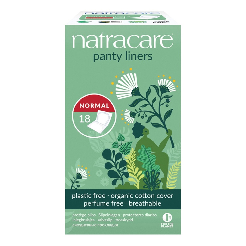 NATRACARE | Panty Liners Normal with Organic Cotton Cover x 18 Pack