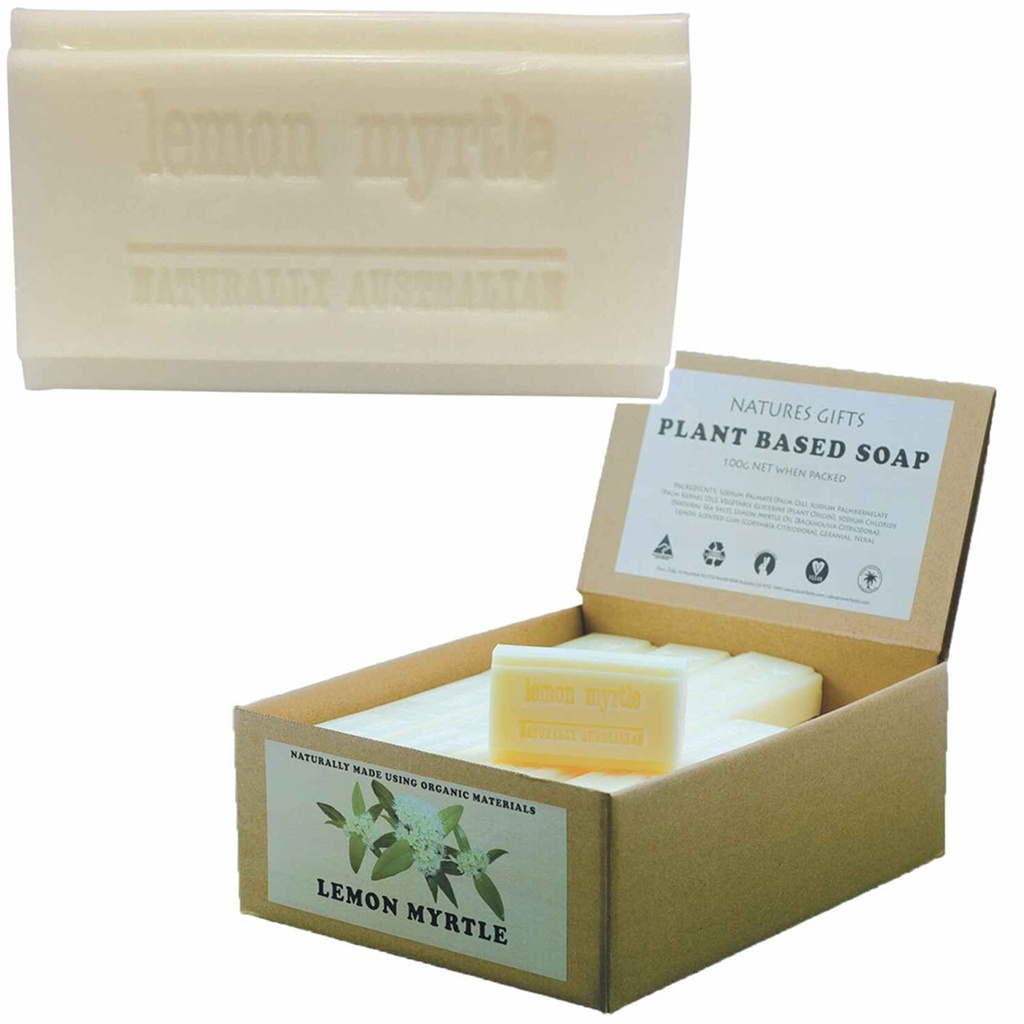 CLOVER FIELDS | Natures Gifts Plant Based Soap Lemon Myrtle, 100g