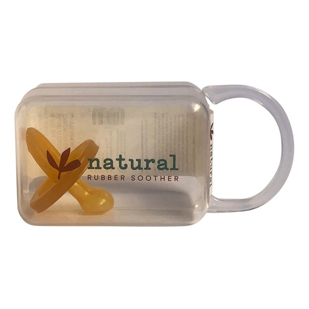 NATURAL RUBBER SOOTHER | 大號正畸奶嘴（6個月以上）單個附可重複使用儲存盒