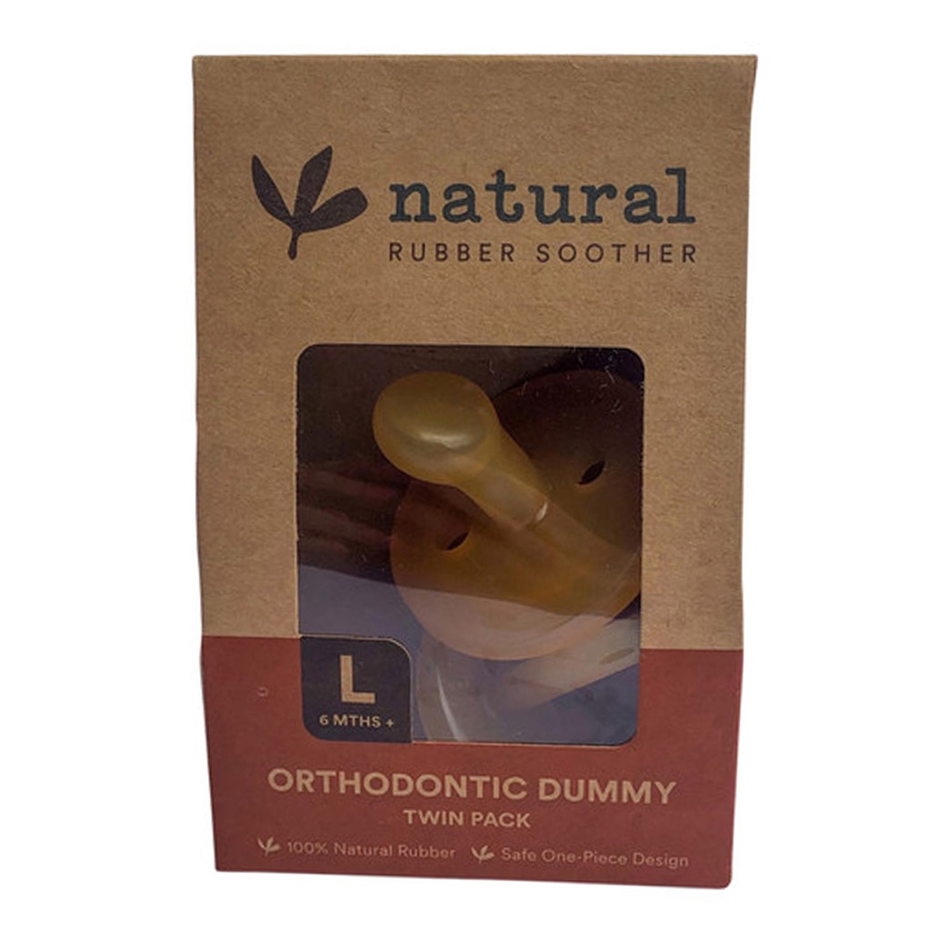 NATURAL RUBBER SOOTHER | 大號正畸奶嘴（6個月以上）單個附可重複使用儲存盒