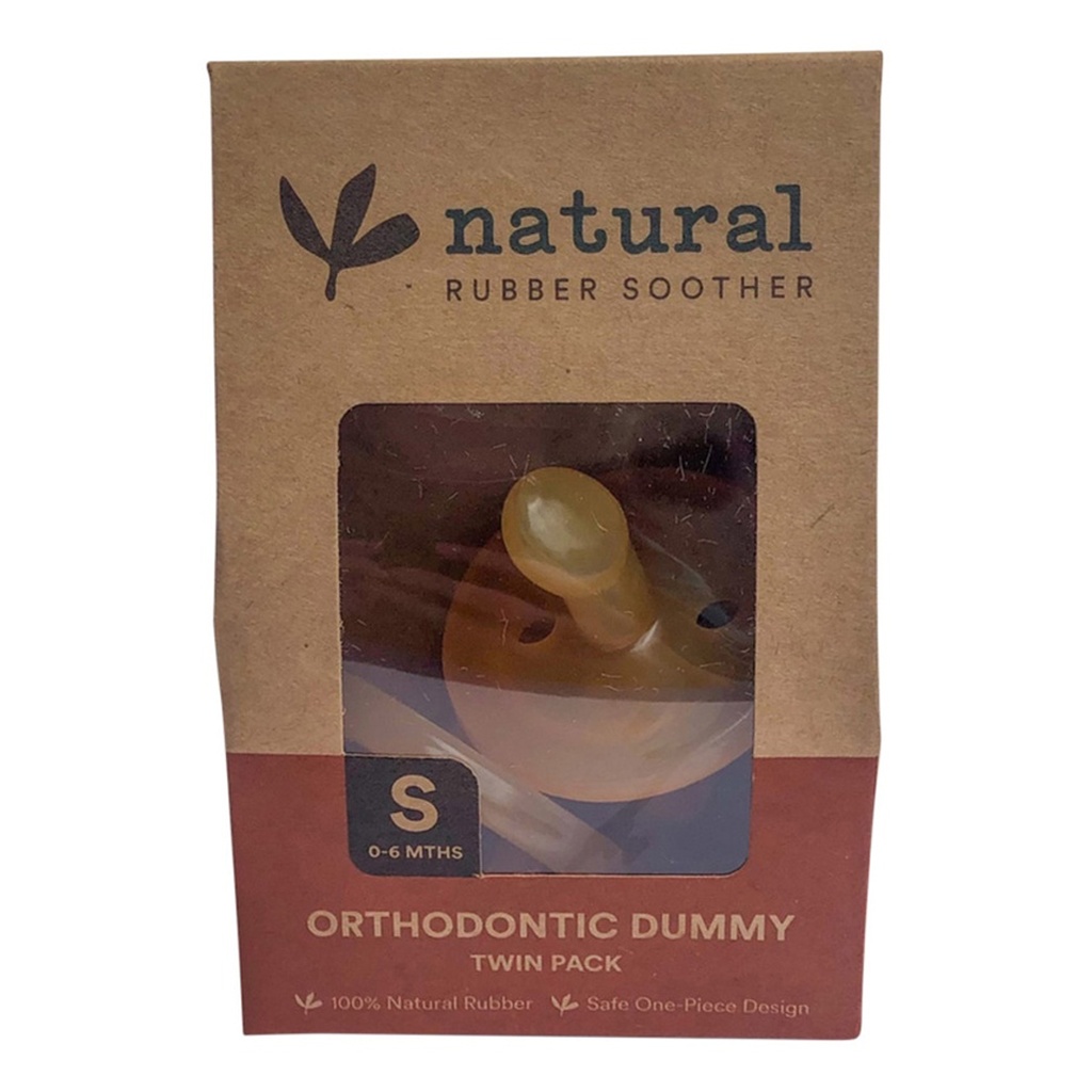 NATURAL RUBBER SOOTHER | 小號正畸奶嘴（0-6個月）雙包裝