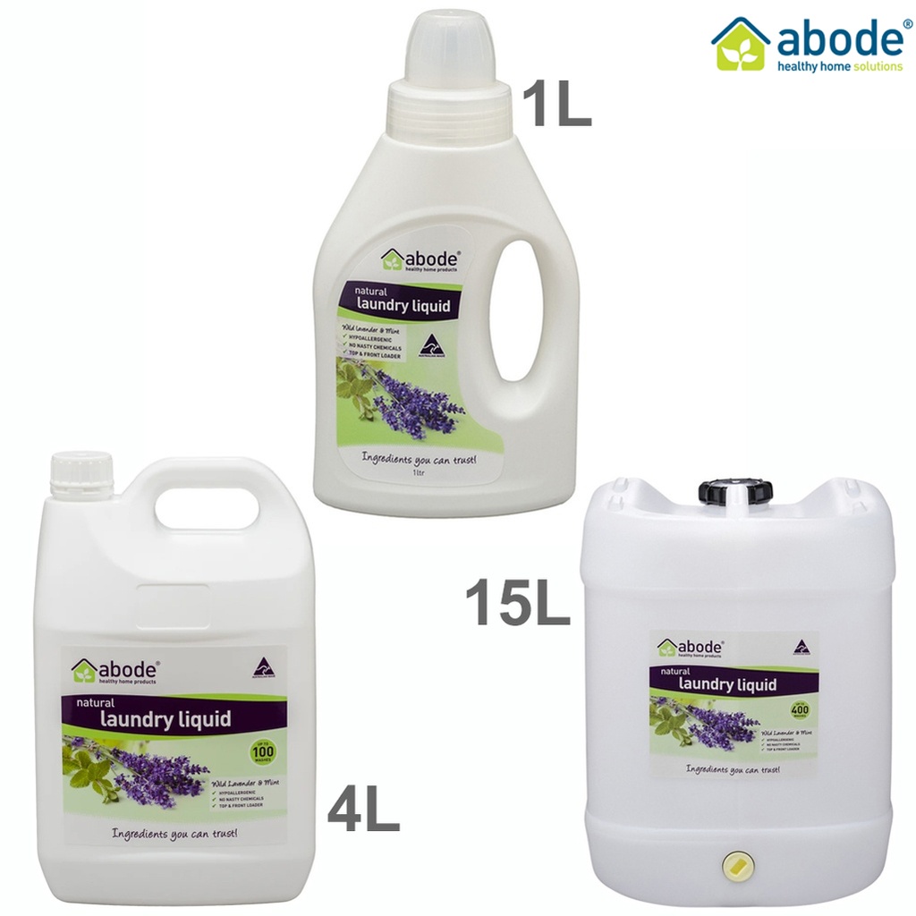 ABODE | Laundry Liquid (Front & Top Loader) Wild Lavender & Mint