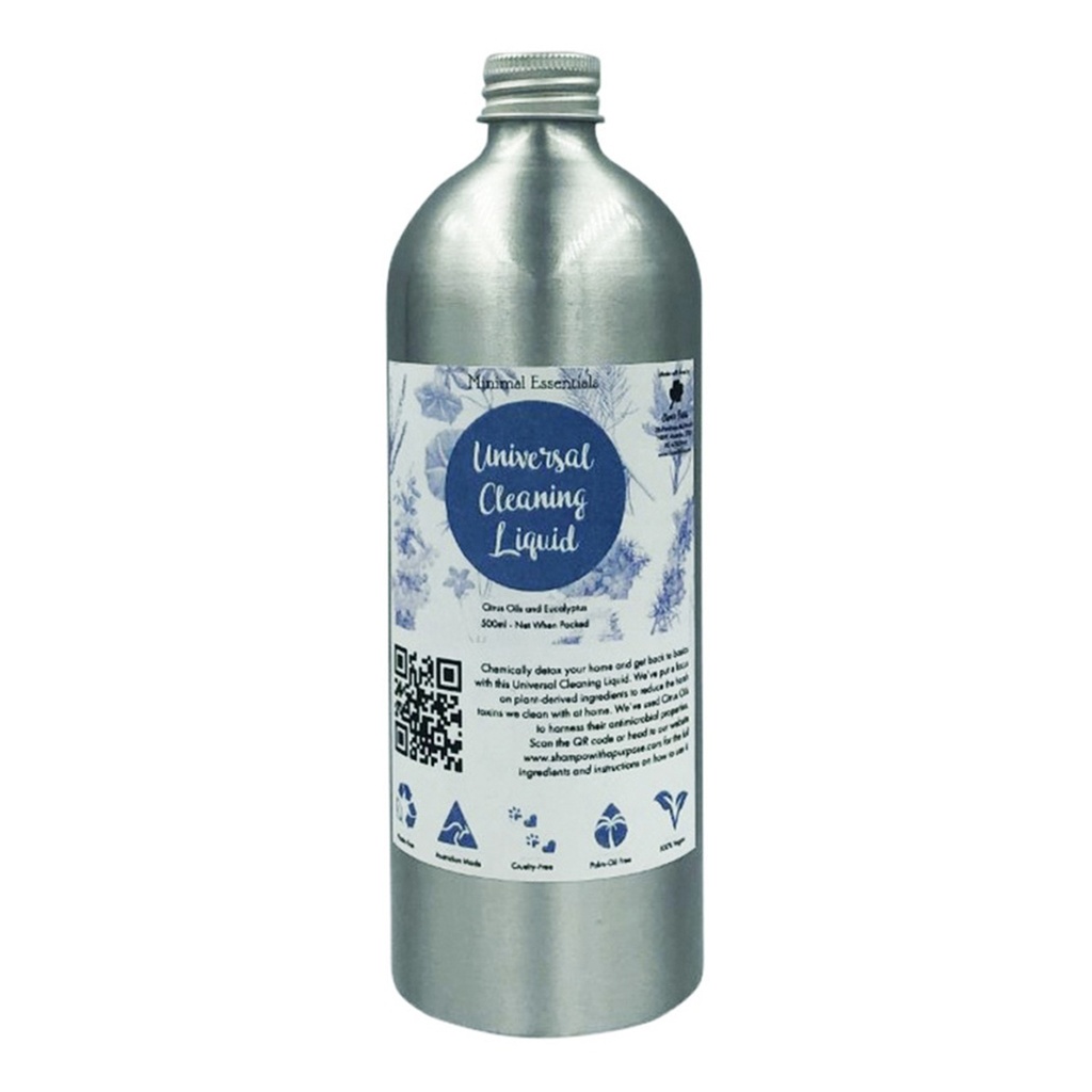 MINIMAL ESSENTIALS | 通用清潔液（柑橘油與尤加利）500ml