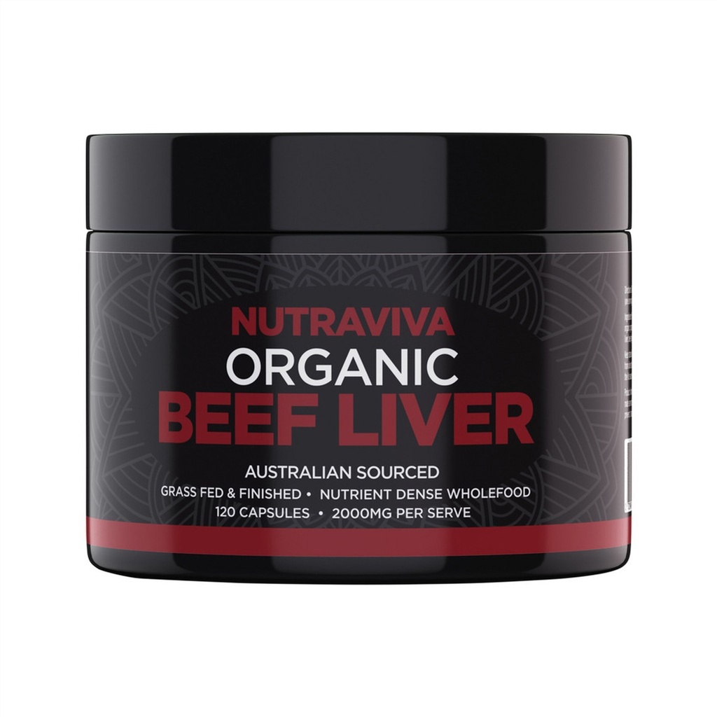 NUTRAVIVA | Organic Beef Liver 120c