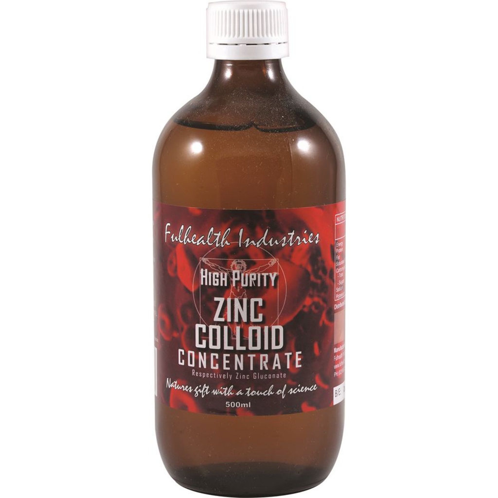 FULHEALTH INDUSTRIES | 高纯度锌胶体浓缩液，500ml