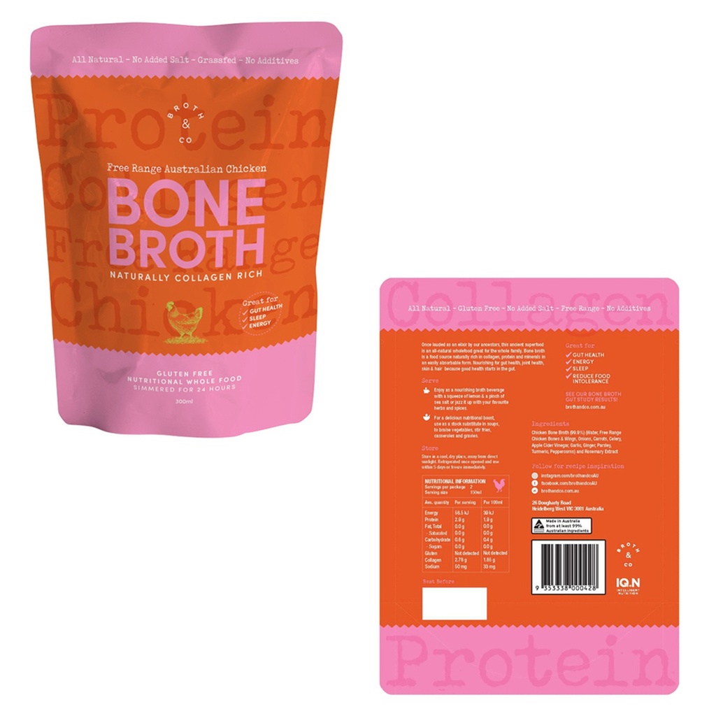 BROTH & CO | Bone Broth Free Range Australian Chicken 300ml