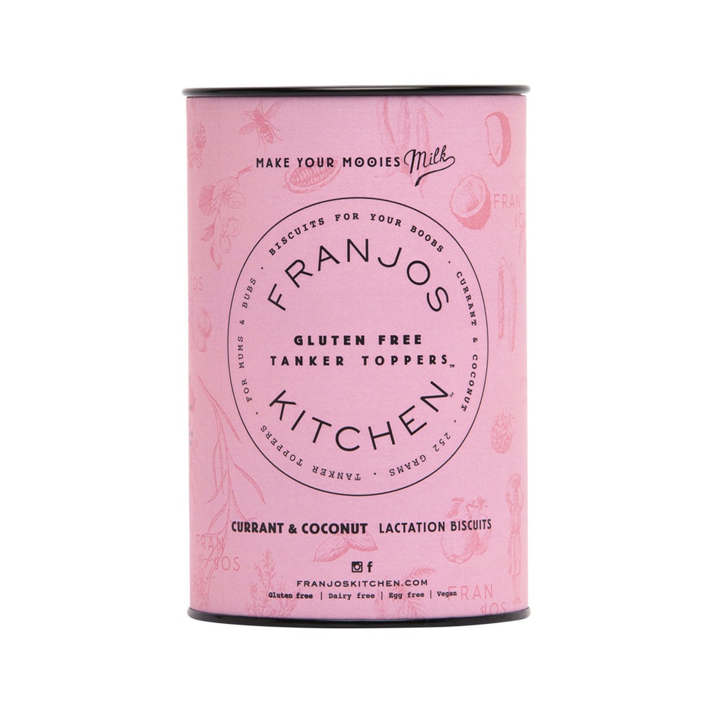 FRANJOS KITCHEN | 無麩質哺乳餅乾 黑醋栗椰絲補充能量餅乾 252g